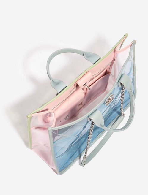 Pre-owned Chanel bag Shopping Tote PVC / Leather Transparent / Multicolor Multicolour, Transparent Inside | Sell your designer bag on Saclab.com