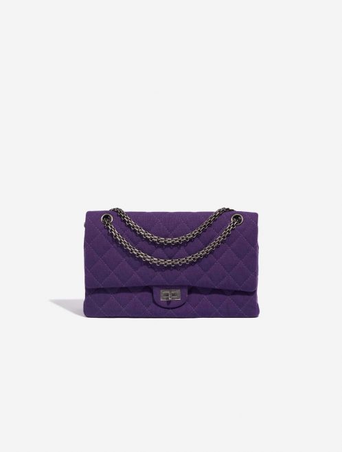 Pre-owned Chanel bag 2.55 Reissue 226 Cotton Purple Violet Front | Sell your designer bag on Saclab.com