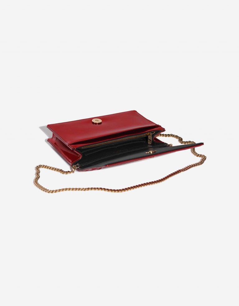 Pre-owned Dior bag Diorama WOC Patent Leather Red Red Inside | Sell your designer bag on Saclab.com