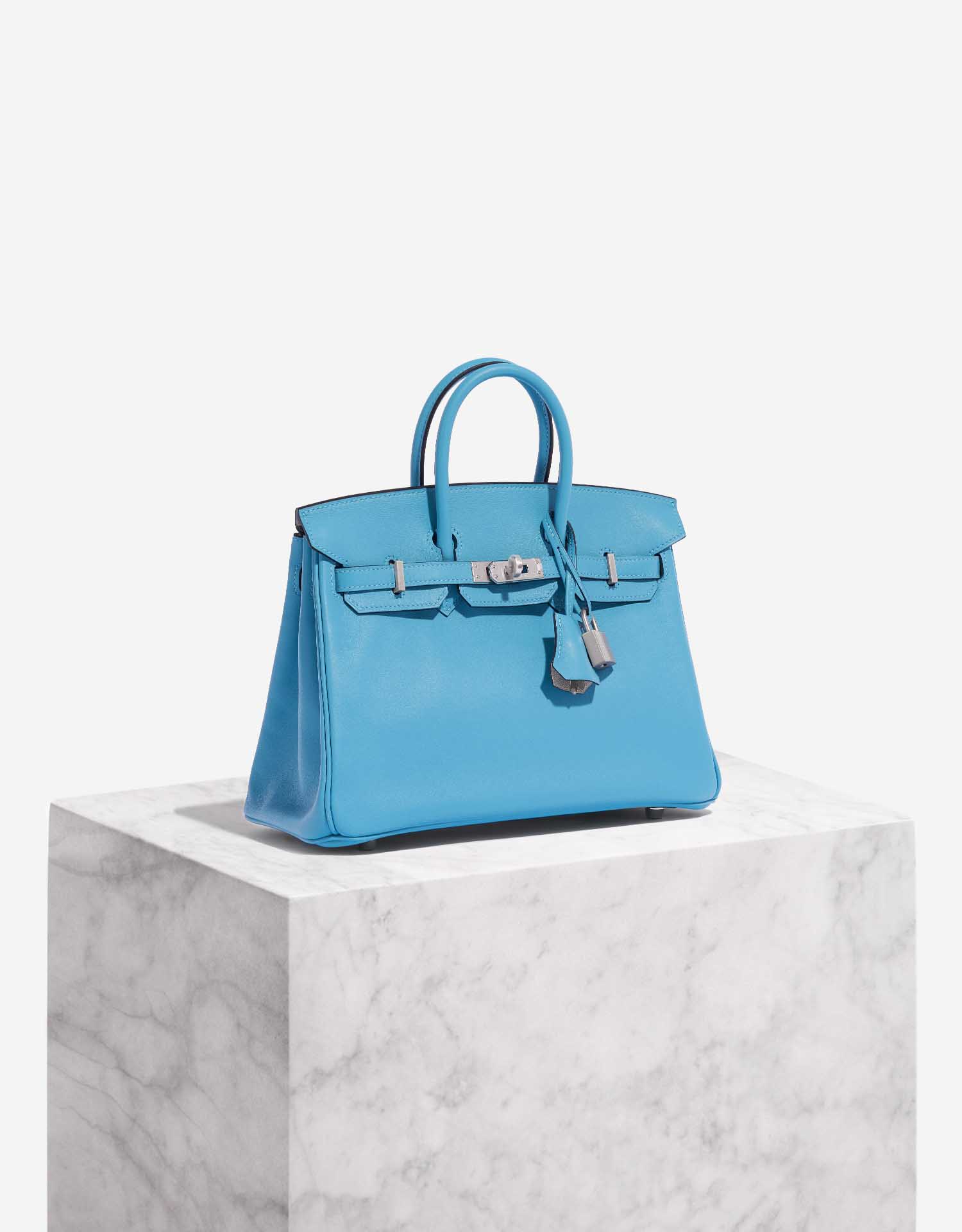Hermès Birkin 25 Swift Bleu du Nord / Gris Perle | SACLÀB