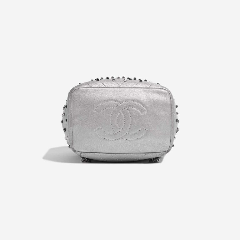 Pre-owned Chanel bag Timeless Backpack Calf Silver Silver Bottom | Sell your designer bag on Saclab.com