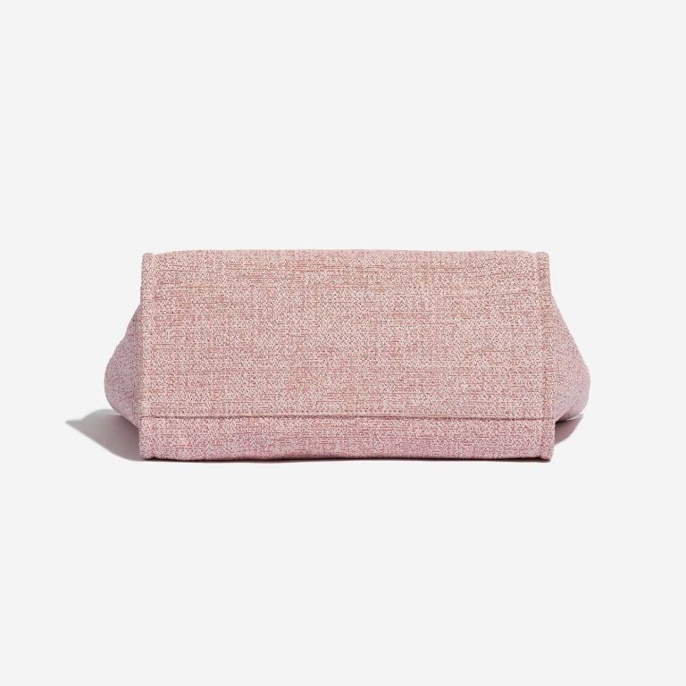 Pre-owned Chanel bag Deauville Medium Tweed Pink Pink Bottom | Sell your designer bag on Saclab.com