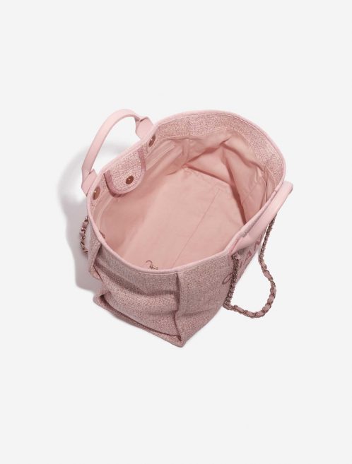 Pre-owned Chanel bag Deauville Medium Tweed Pink Pink Inside | Sell your designer bag on Saclab.com