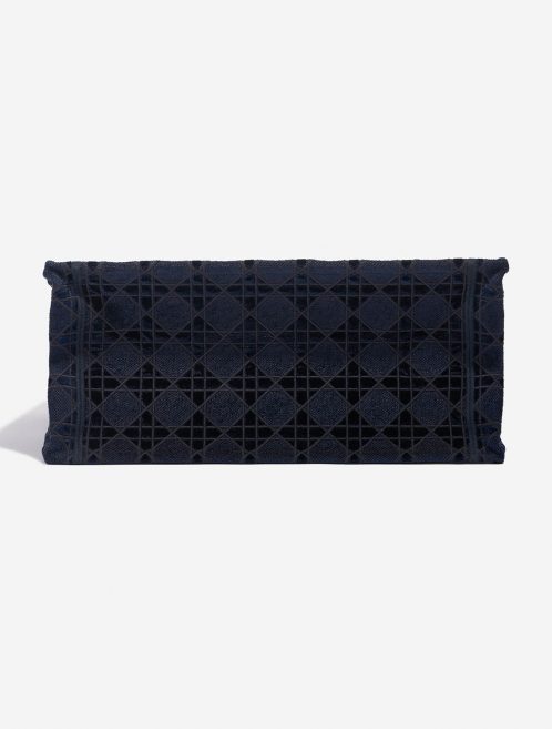 Pre-owned Dior bag Book Tote Medium Canvas / Velvet Navy Blue Black Bottom | Sell your designer bag on Saclab.com