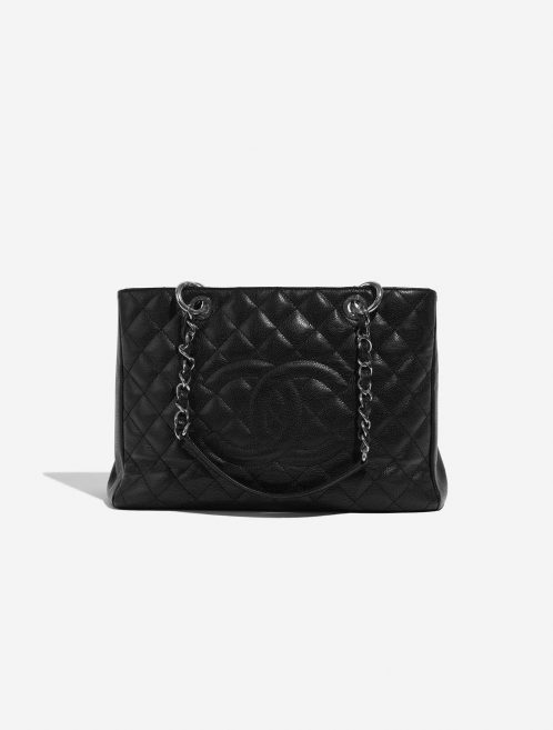 Pre-owned Chanel bag Shopping Tote GST Caviar Black Black Front | Sell your designer bag on Saclab.com