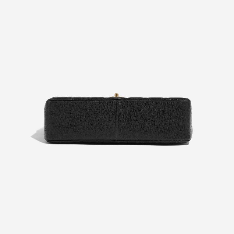 Pre-owned Chanel bag Timeless Jumbo Single Flap Caviar Black Black Bottom | Sell your designer bag on Saclab.com