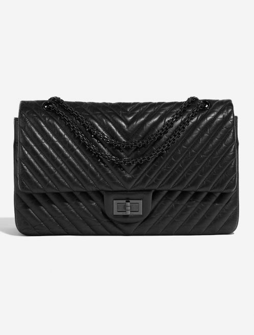 Pre-owned Chanel bag 2.55 Reissue 227 Aged Calf SO Black Black Front | Sell your designer bag on Saclab.com