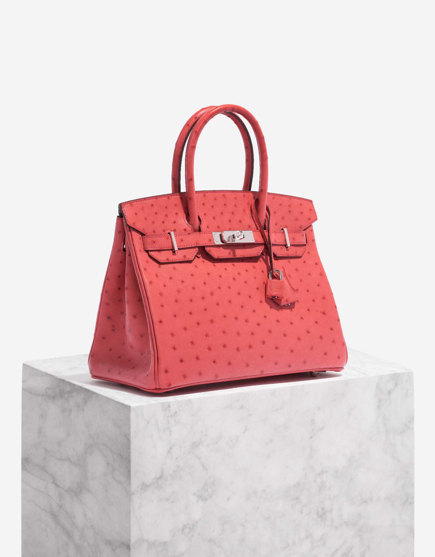 Hermès Birkin 30 Ostrich Bougainvillier | SACLÀB