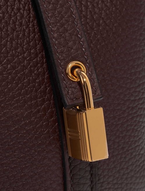 Pre-owned Hermès bag Picotin 18 Touch Taurillon Clemence / Matte Alligator Rouge Sellier / Bourgogne Red Closing System | Sell your designer bag on Saclab.com