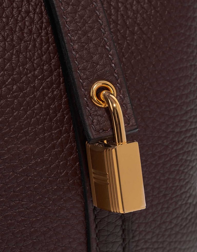 Pre-owned Hermès bag Picotin 18 Touch Taurillon Clemence / Matte Alligator Rouge Sellier / Bourgogne Red Front | Sell your designer bag on Saclab.com