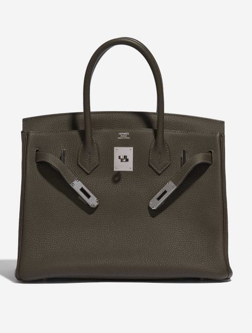 Pre-owned Hermès bag Hermes Birkin 30 Togo Vert Maquis Green Front Open | Sell your designer bag on Saclab.com