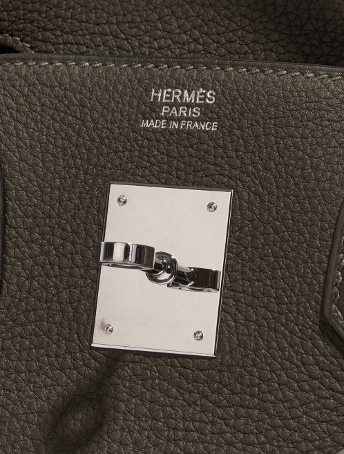 Pre-owned Hermès bag Hermes Birkin 30 Togo Vert Maquis Green Logo | Sell your designer bag on Saclab.com