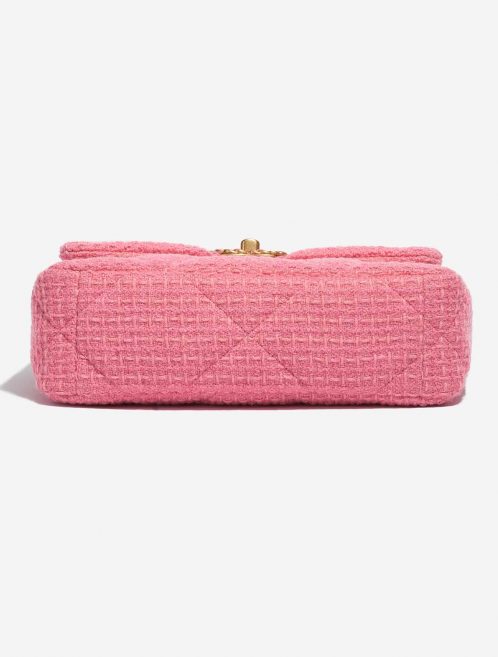 Pre-owned Chanel bag 19 Flap Bag Tweed Light Rosé Rose Bottom | Sell your designer bag on Saclab.com