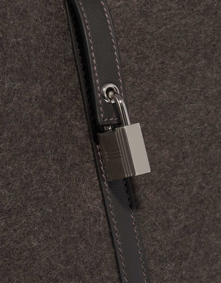 Pre-owned Hermès bag Picotin 22 Swift / Felt Ebene Brown Front | Sell your designer bag on Saclab.com
