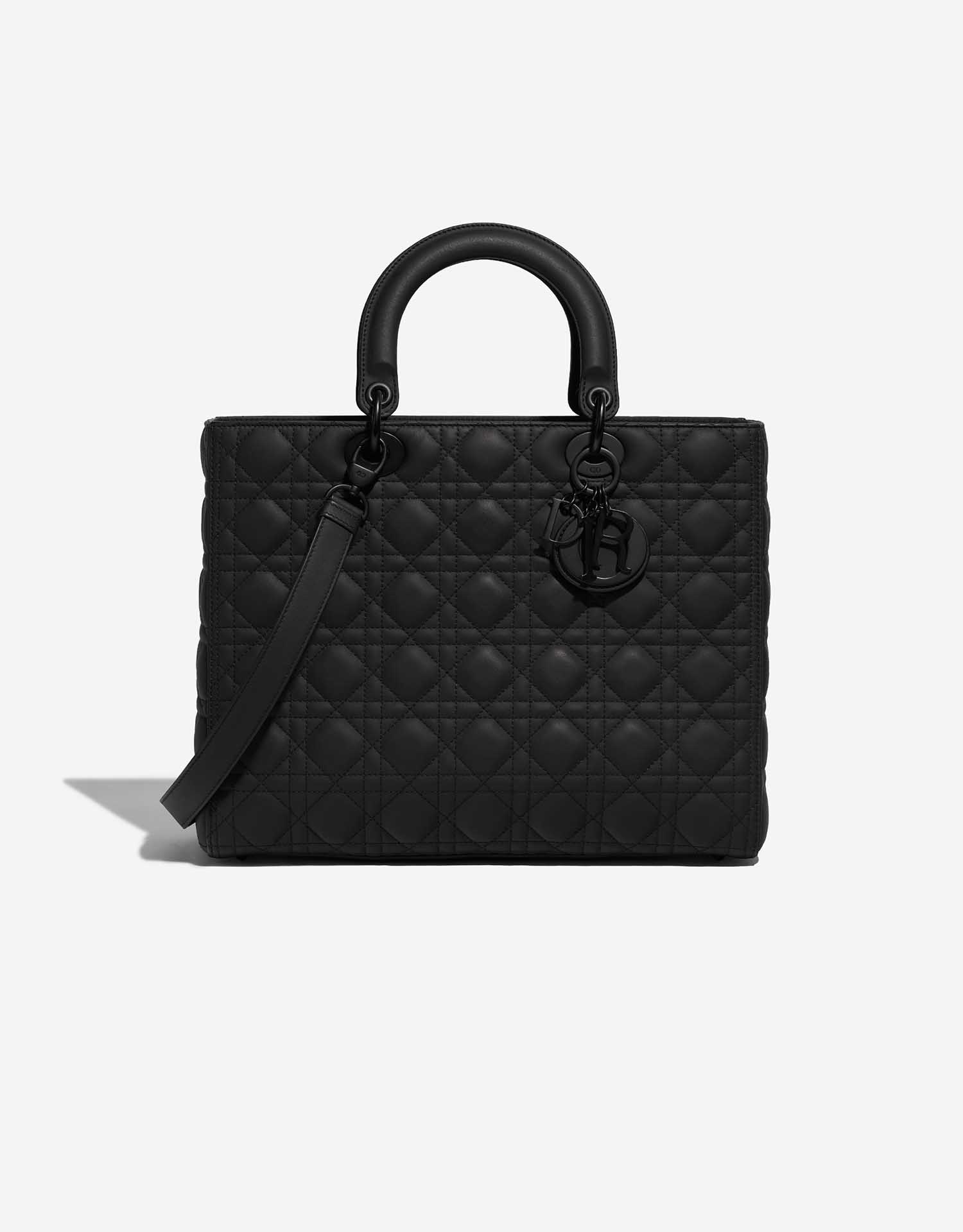 Dior Lady Large Veau Noir Ultra Mat SACLÀB