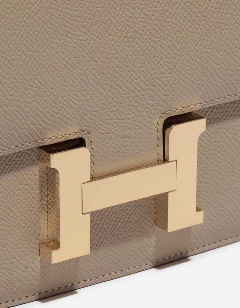Pre-owned Hermès bag Constance 18 Epsom Trench Beige Front | Sell your designer bag on Saclab.com
