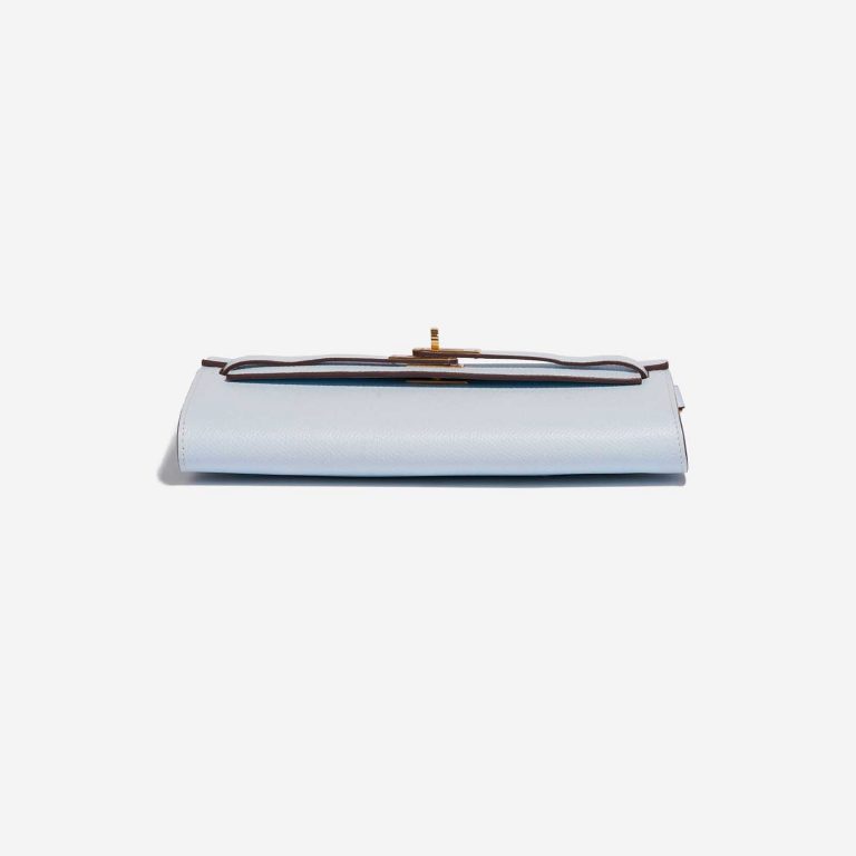 Pre-owned Hermès bag Kelly To Go Epsom Blue Brume Blue Bottom | Sell your designer bag on Saclab.com