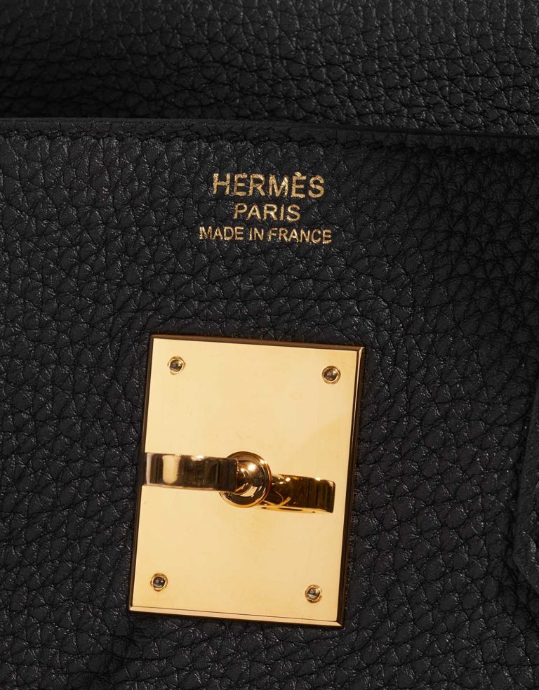 Pre-owned Hermès bag Birkin 30 Togo Black Black Logo | Sell your designer bag on Saclab.com