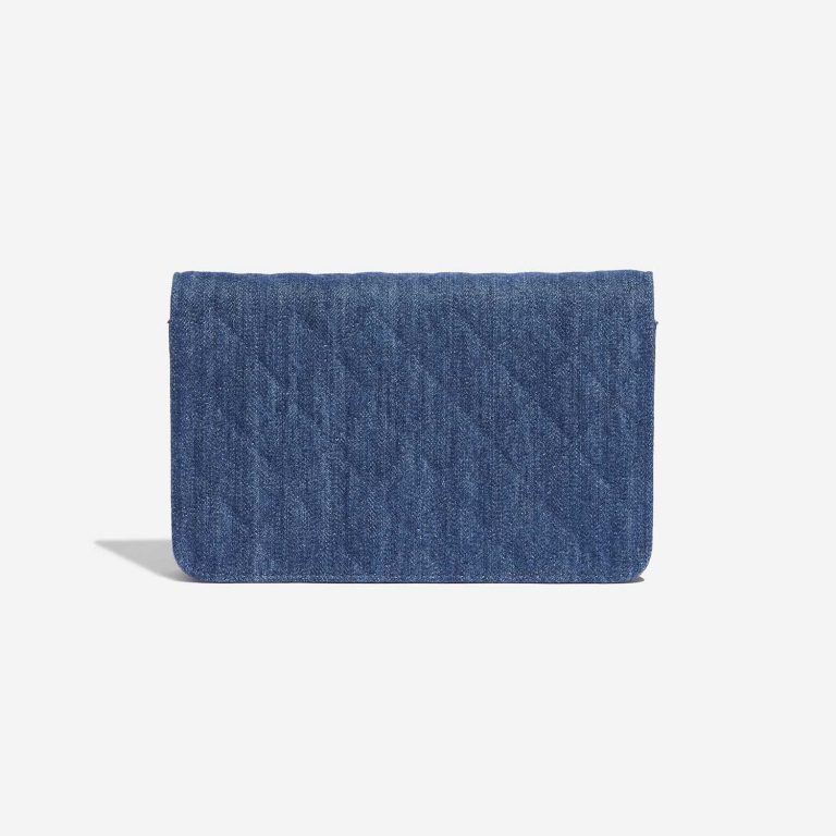 Pre-owned Chanel bag WOC Denim Blue Jeans Blue Back | Sell your designer bag on Saclab.com