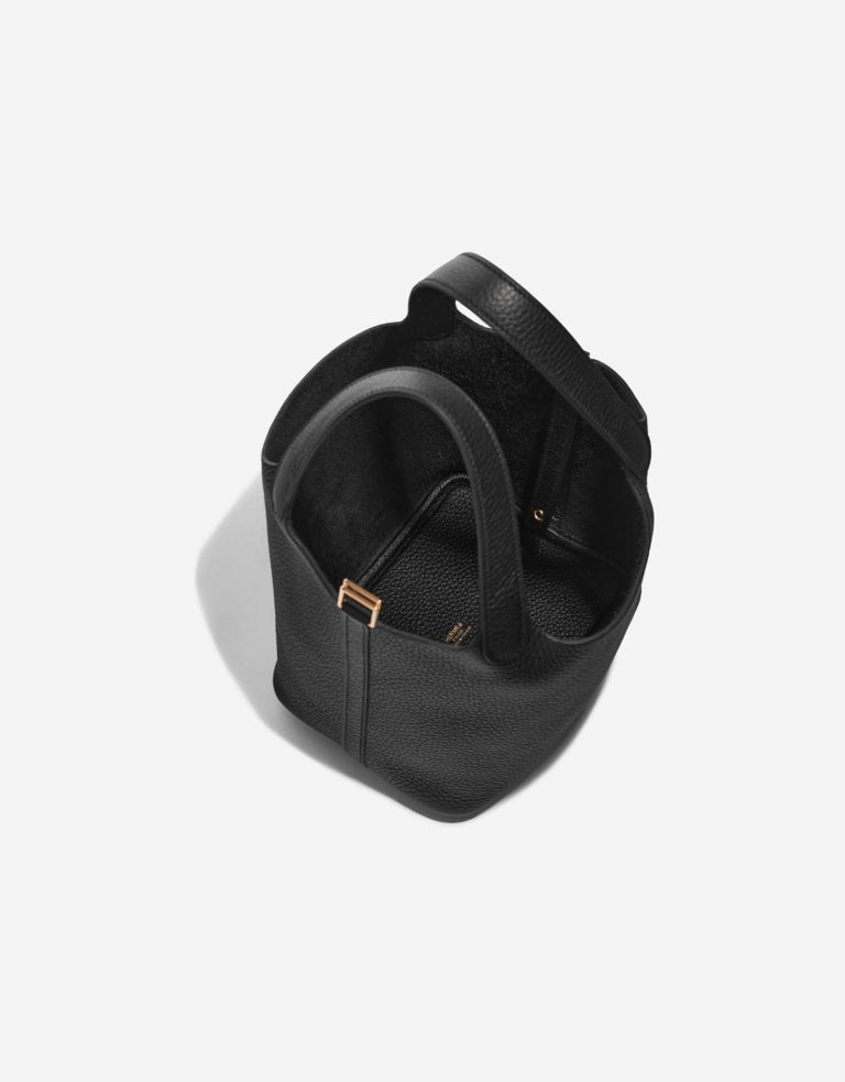 Pre-owned Hermès bag Picotin 18 Taurillon Clemence Black Black Inside | Sell your designer bag on Saclab.com