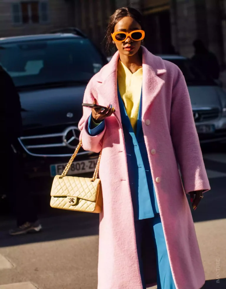 Chanel Classic Flap Bag Yellow Streetstyle
