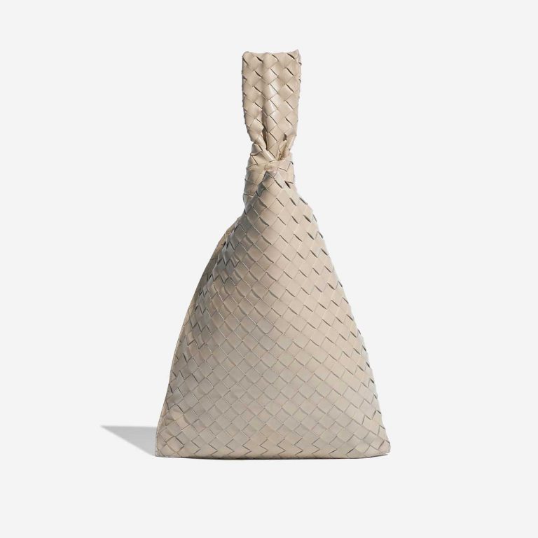 Pre-owned Bottega Veneta bag Twist Medium Lamb Chalk Beige Back | Sell your designer bag on Saclab.com