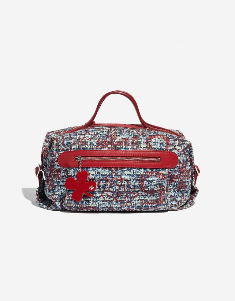 Pre-owned Chanel bag Duffle Bag Tweed Mixed Front | Sell your designer bag on Saclab.com