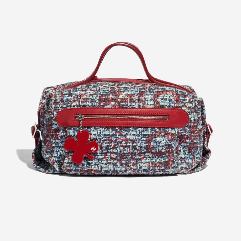 Pre-owned Chanel bag Duffle Bag Tweed Mixed Front | Sell your designer bag on Saclab.com