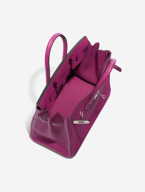 Pre-owned Hermès bag Birkin 30 Togo Rose Pourpre Rose Inside | Sell your designer bag on Saclab.com