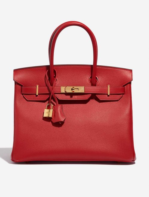 Pre-owned Hermès bag Birkin 30 Epsom Rouge Casaque Red Front | Sell your designer bag on Saclab.com