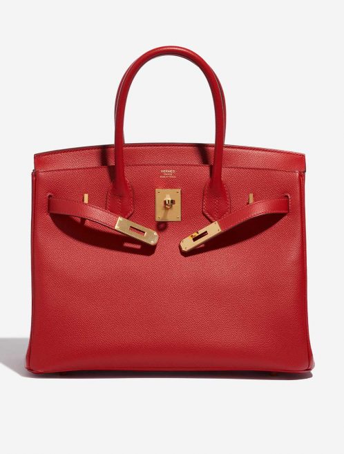 Pre-owned Hermès bag Birkin 30 Epsom Rouge Casaque Red Front Open | Sell your designer bag on Saclab.com