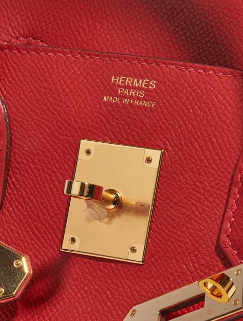 Pre-owned Hermès bag Birkin 30 Epsom Rouge Casaque Red Logo | Sell your designer bag on Saclab.com