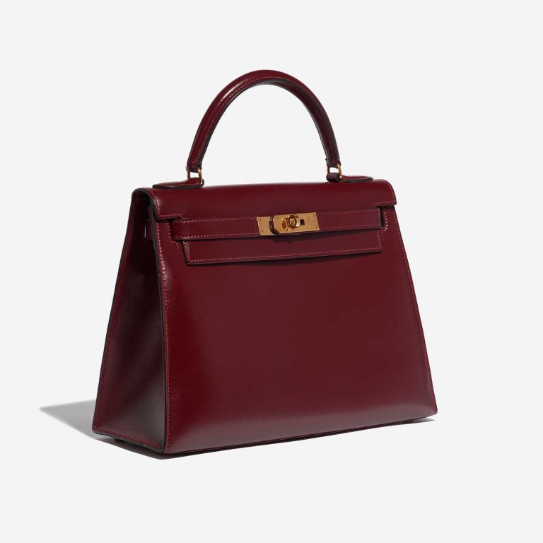Pre-owned Hermès bag Kelly 28 Box Rouge H Red Side Front | Sell your designer bag on Saclab.com
