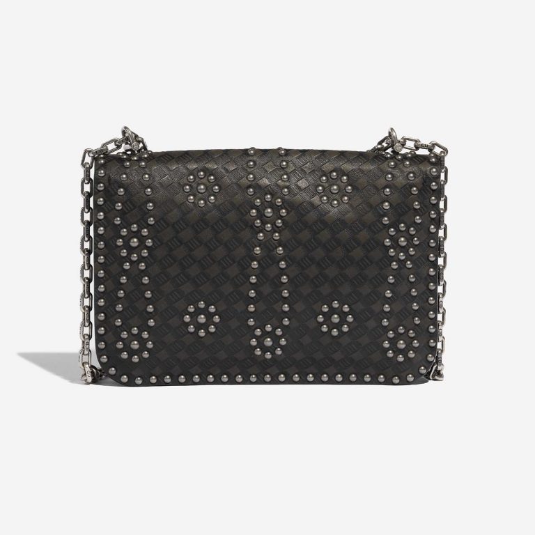 Pre-owned Dior bag Addict Medium Calf / Suede Black Black Back | Sell your designer bag on Saclab.com