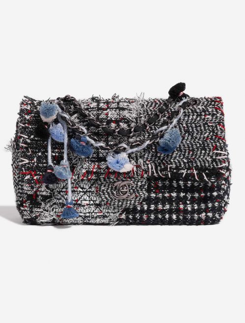 Pre-owned Chanel bag Timeless Medium Tweed Black / White / Red Black, White Front | Sell your designer bag on Saclab.com