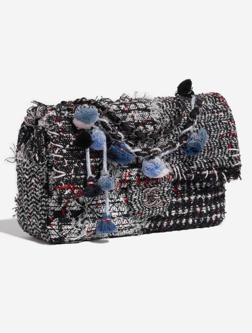 Pre-owned Chanel bag Timeless Medium Tweed Black / White / Red Black, White Side Front | Sell your designer bag on Saclab.com