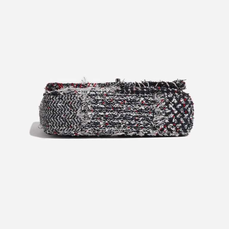 Pre-owned Chanel bag Timeless Medium Tweed Black / White / Red Black, White Bottom | Sell your designer bag on Saclab.com