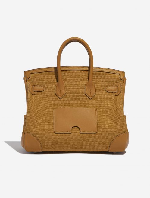 Pre-owned Hermès bag Birkin Cargo 25 Toile Goeland / Veau Swift Desert / Sesame Brown Back | Sell your designer bag on Saclab.com