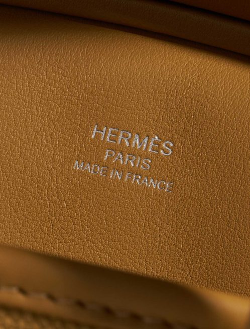 Pre-owned Hermès bag Birkin Cargo 25 Toile Goeland / Veau Swift Desert / Sesame Brown Logo | Sell your designer bag on Saclab.com