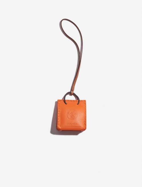 Pre-owned Hermès bag Charm Orange Milo Lamb Orange H Orange Front | Sell your designer bag on Saclab.com