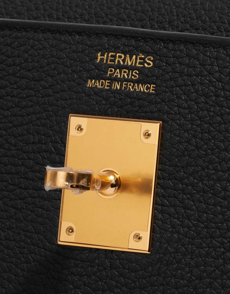 Pre-owned Hermès bag Kelly 35 Togo Black Black Logo | Sell your designer bag on Saclab.com