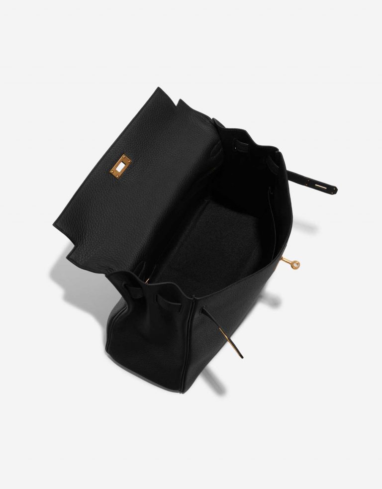 Pre-owned Hermès bag Kelly 35 Togo Black Black Inside | Sell your designer bag on Saclab.com