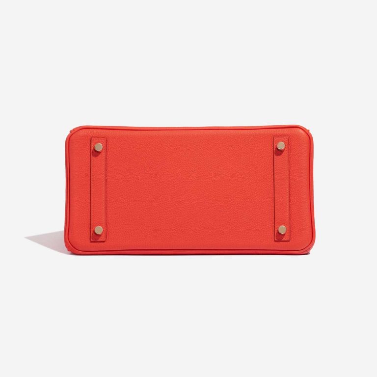 Pre-owned Hermès bag Birkin 30 Togo Capucine Orange Bottom | Sell your designer bag on Saclab.com