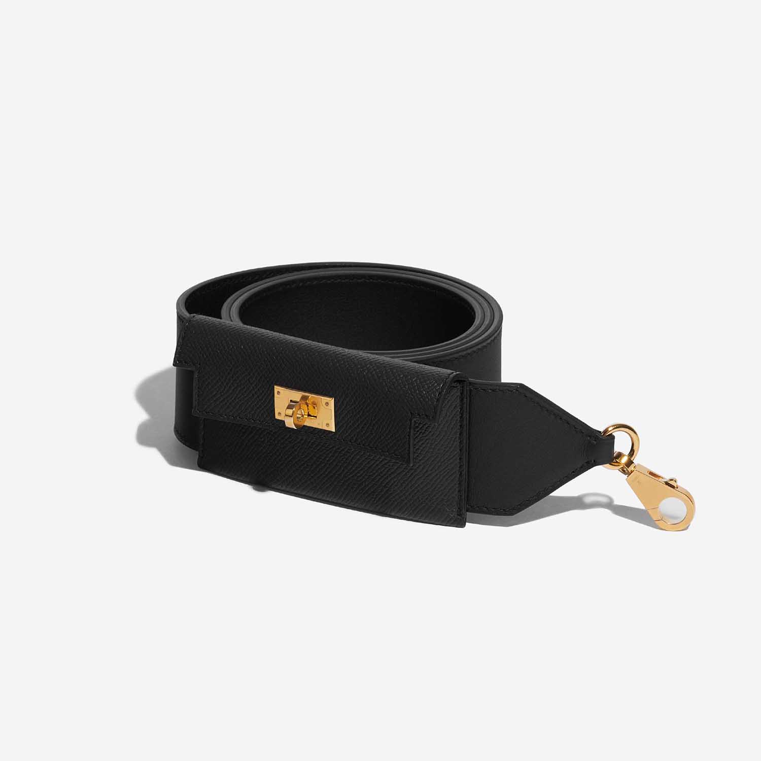Hermès Kelly Pocket Strap Swift / Epsom Black | SACLÀB