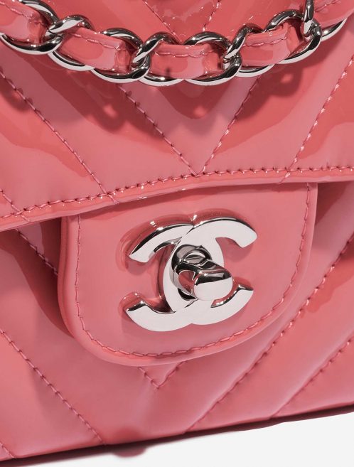 Pre-owned Chanel bag Timeless Medium Patent Pink Pink Closing System | Sell your designer bag on Saclab.com