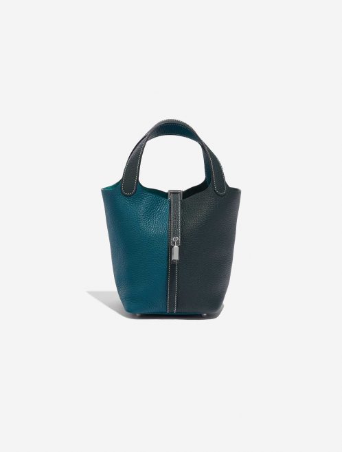 Pre-owned Hermès bag Picotin 18 Taurillon Clemence Vert Cypress / Vert Bosphore Green Front | Sell your designer bag on Saclab.com