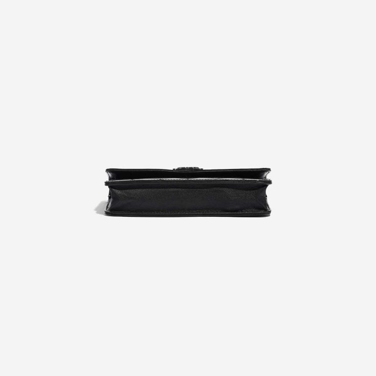 Pre-owned Chanel bag Boy WOC Patent Leather Black Black Bottom | Sell your designer bag on Saclab.com
