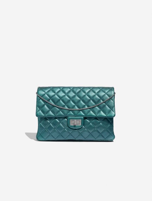 Pre-owned Chanel bag 2.55 Reissue 226 Lamb Metallic Blue Blue Front | Sell your designer bag on Saclab.com
