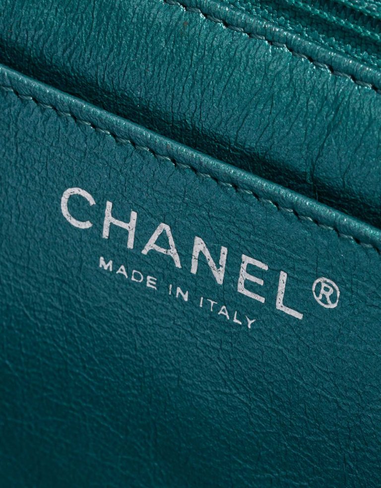 Pre-owned Chanel bag 2.55 Reissue 226 Lamb Metallic Blue Blue Logo | Sell your designer bag on Saclab.com