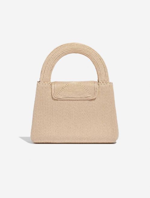 Pre-owned Chanel bag Timeless Handle Small Silk Rope Beige Beige Back | Sell your designer bag on Saclab.com